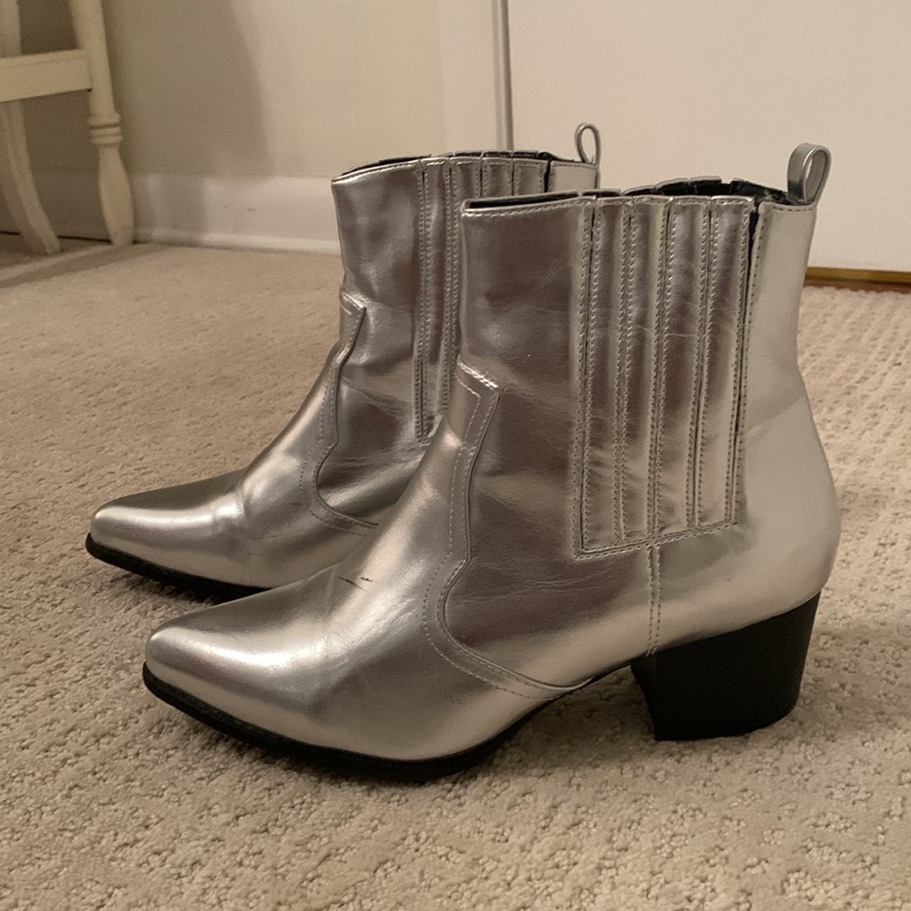 Mandy Jo pointed toe ankle booties - sold out online
